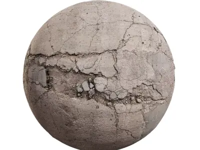 Damaged Street Road PBR  Texture