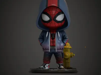 Spiderman street toy 3D print model