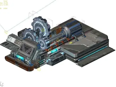 Space Station - Ground Gear 01 3D model