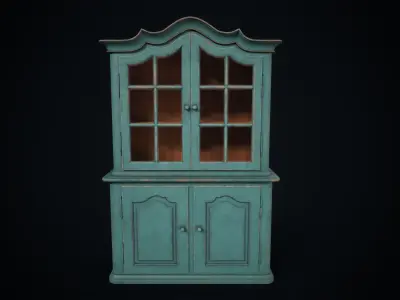 Vintage buffet Low-poly 3D model