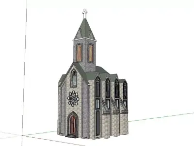 Architecture-Religion-God-Culture-Temple-0106 church 3D model