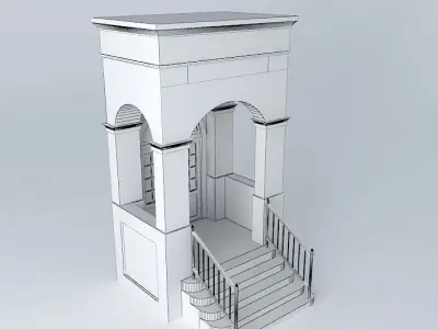 Arched Entry Free 3D model