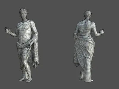  Roman Male Sculpture 