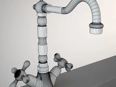 Fantini Mediterraneo Art 68F mixer 3D model