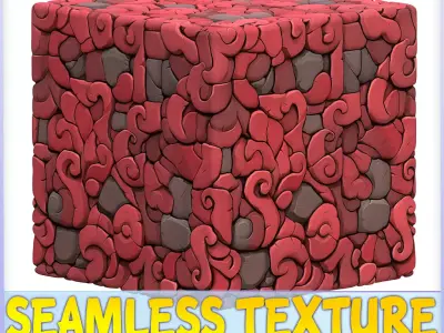 Stylized Stone Floor Seamless Texture Texture 26