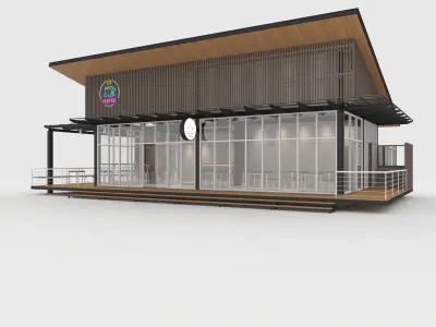 Cafe Modern 3 3D model