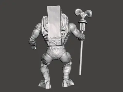 SKELETOR LASER LIGHT MOTU VINTAGE ACTION FIGURE COMPLETE 3D print model