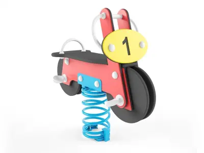 Spring rocking Kompan  3D model