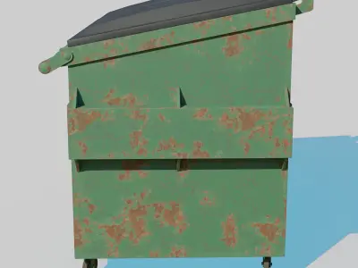 Cyberpunk Garbage Dumpster 3D model