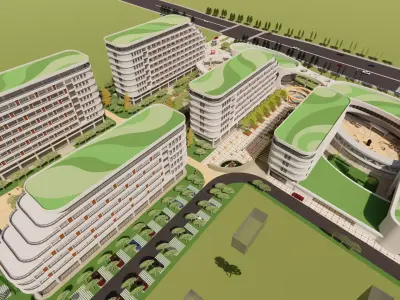 Homes and care center -A15 3D model