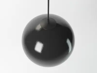 Black Globe Pendant Light 3D model