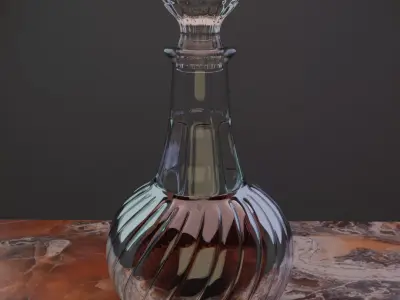 Whisky bottle 3D model 3D model