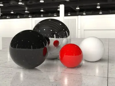 Exhibition Hall - Warehouse interior - HDRI Texture