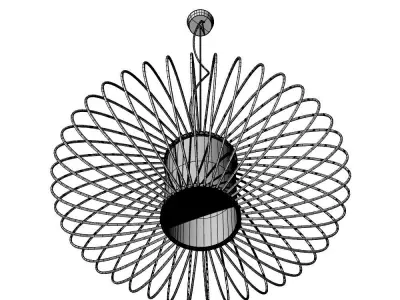 Hanging lamp Cage 3D model