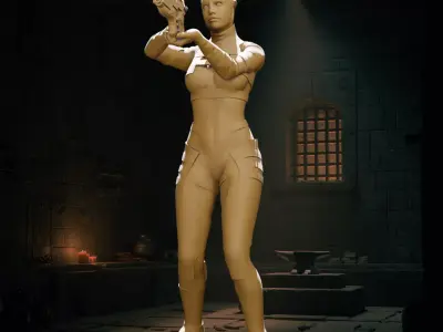 Mass Effect Liara 3D print model