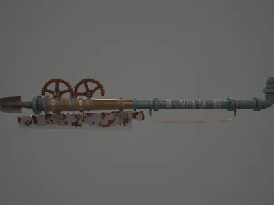 Doomsday DIY Weapons Low-poly 3D model