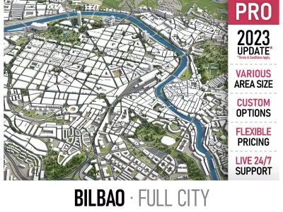Bilbao  Low-poly 3D model
