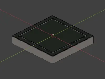 Smart Drain With Holes 3D Illustration 3D model