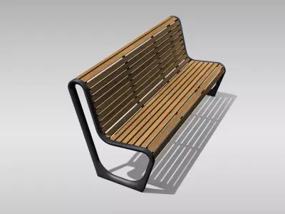 Park Bench 03 Low-poly 3D model purchase