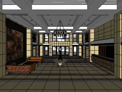 vacation spot-Resort-Fashion Leisure Hotel-0277 3D model