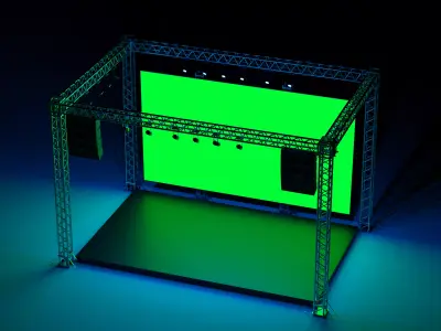 Concert Stage 10 3D model