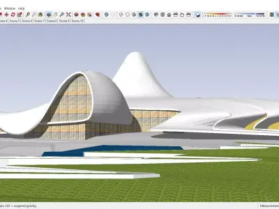 Sketchup Cultral Center 221 3D model