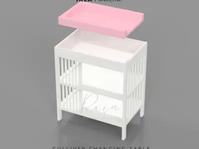 MINIATURE IKEA INSPIRED GULLIVER CHANGING TABLE 3D print model
