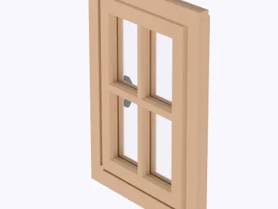 Functional Single window style 3 multi-color and multi-material  3D print model