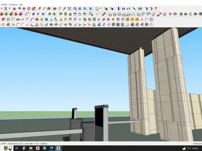 3d model of gatehouse 3D model