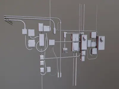 Small Electrical Box Collection  - 4K PBR Game Ready Low-poly 3D model