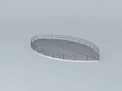 LEAF BASE WITH RAILING Free 3D model