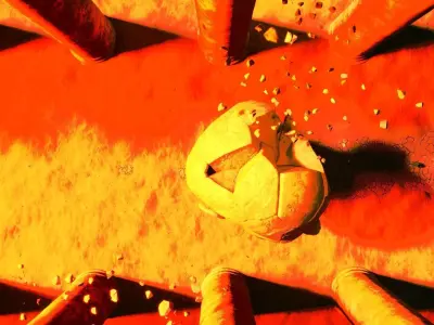 Sci-Fi art In shadow of the broken colossus 3D model