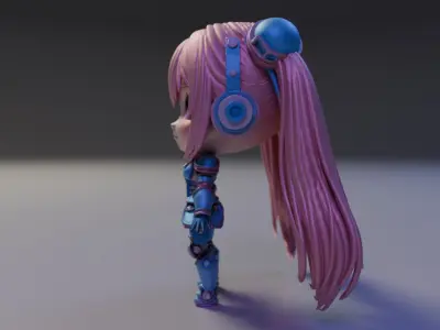android chibi 3D print model