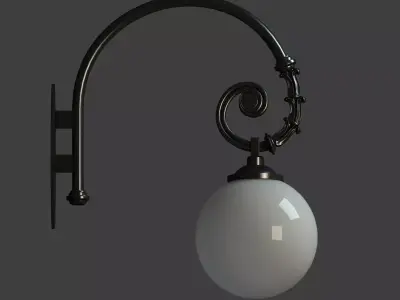 Classic Street Wall Lantern 3D model