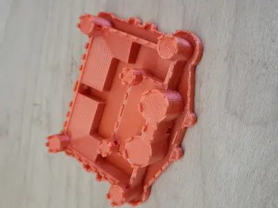 medieval castle 3D print model 3D print model