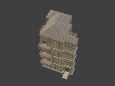 House Model 86 Low-poly 3D model