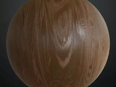 Modern Blue Stained Wood Geometric Mosaic PBR Seamless Texture