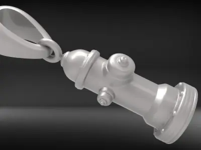 3D Fire Hydrant Pendant 3D print model