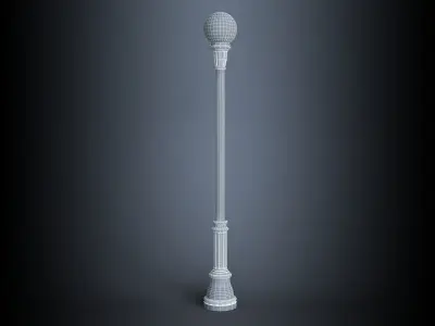 AmericanElectricLighting LCR series Cresthill street lamp 3D model