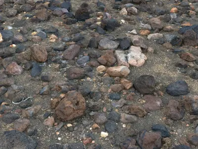 Stone Desert Low-poly 3D model