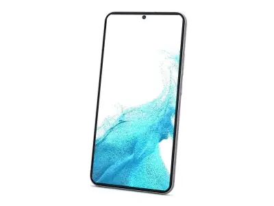 Samsung Galaxy S22 Plus 5G Phantom White Low-poly 3D model