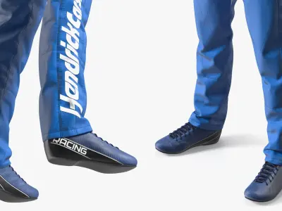  HendrickCars com Fireproof Racing Set with Gloves and Shoes Blue 