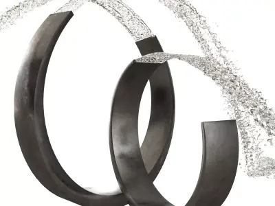 Exterior Modern Fountain 3D model