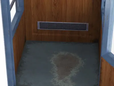 Clean Telephone booth with payphone AMT 69 3D model