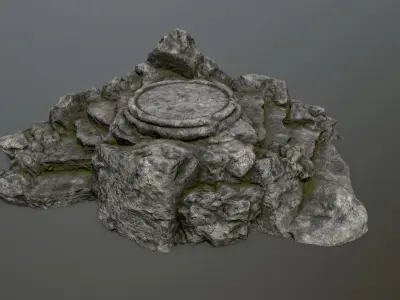 Ladder Ruin Low-poly 3D model order