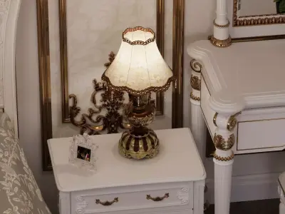 Luxury Neoclassical Table Lamp for 3ds Max and Corona 3D model