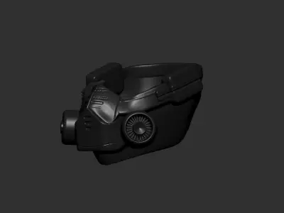 gas mask helmet 3d printable  3D model