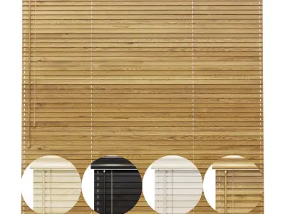 Wooden Jalousie 3D model