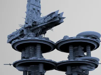 Cross Holy Flying City 2  3D model