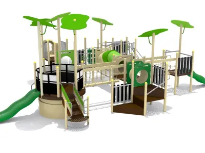 Garden Playground Low-poly 3D model